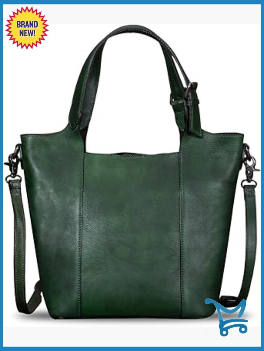 Genuine Leather Satchel Tote Shoulder Bag Crossbody Top Handle Purse